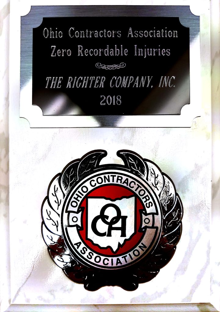 Righter Recognized at OCA Winter Conference for Zero Recordable