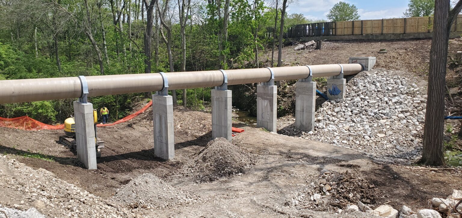 Hayden Run Aerial Sewer Project Is Complete! The Righter Company